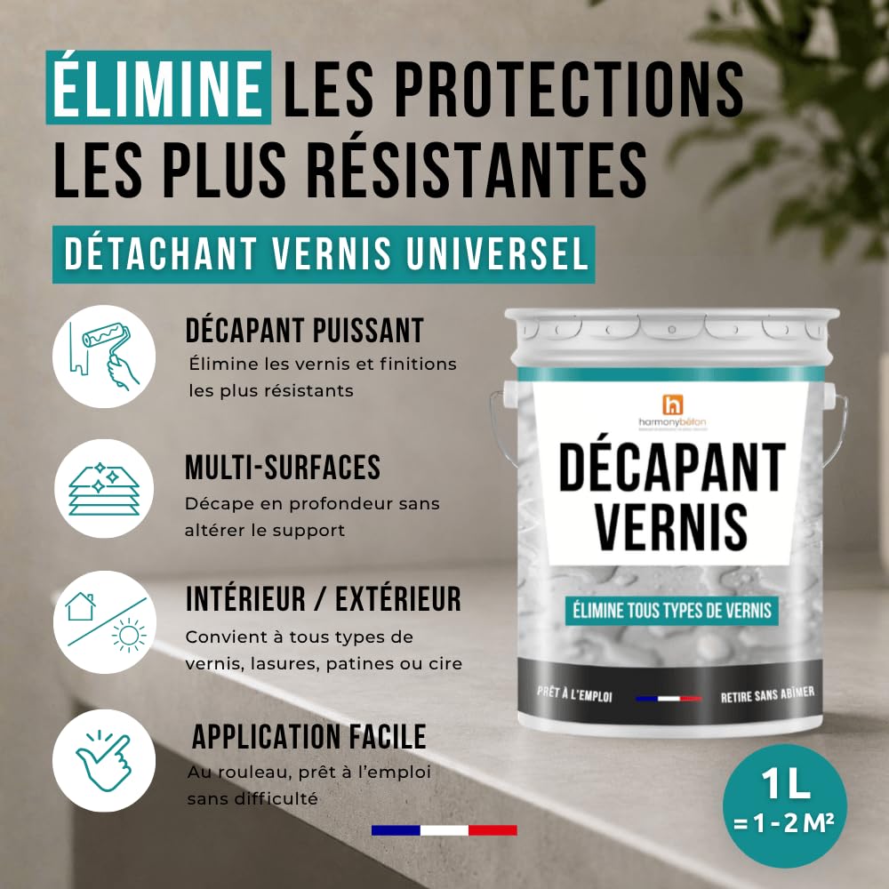 Décapant vernis - 5 L - Harmony Béton