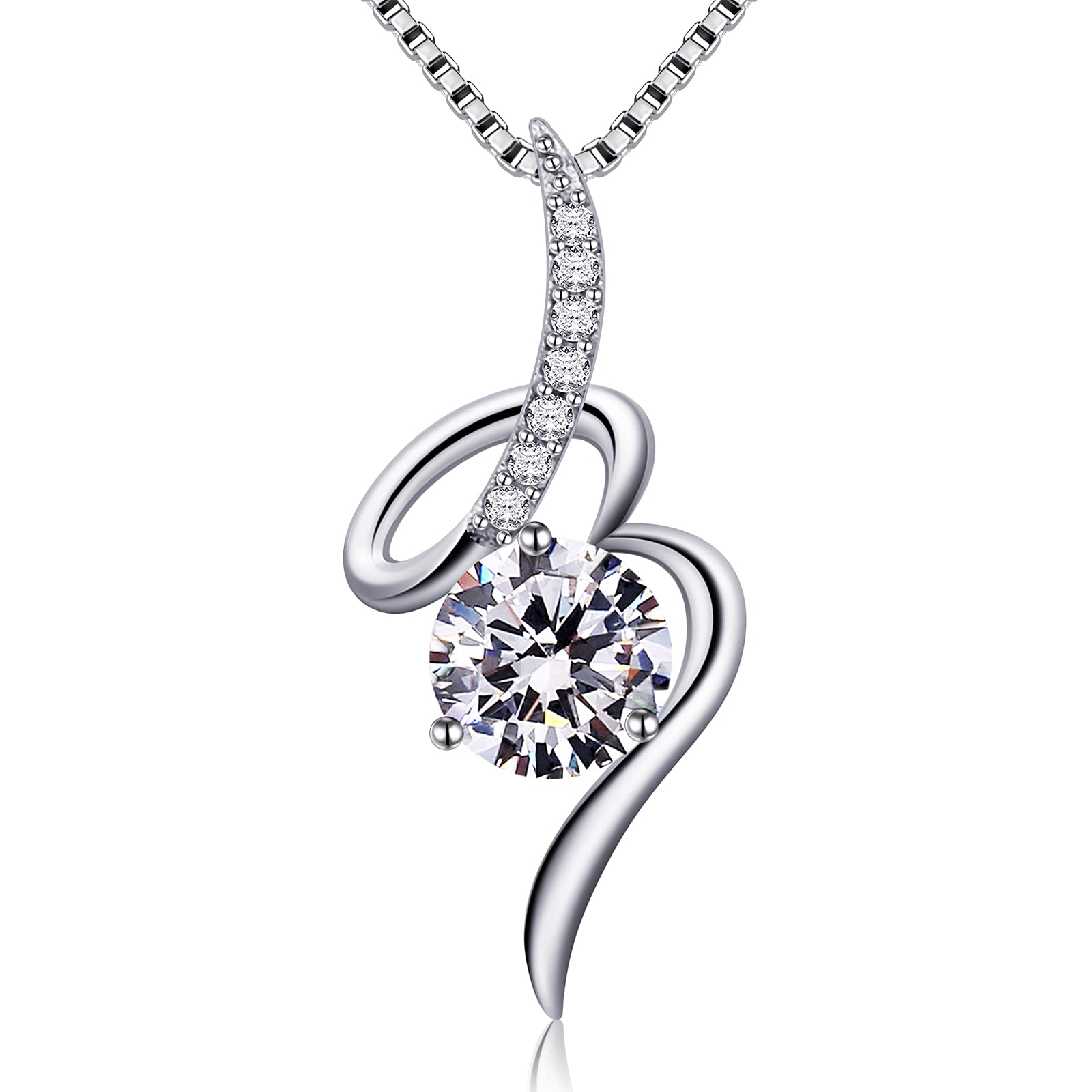 Jewlldeen Collana da donna Argento 925 donne gioielli da 18'', Regalo per mamma/fidanzata/donna/figlia