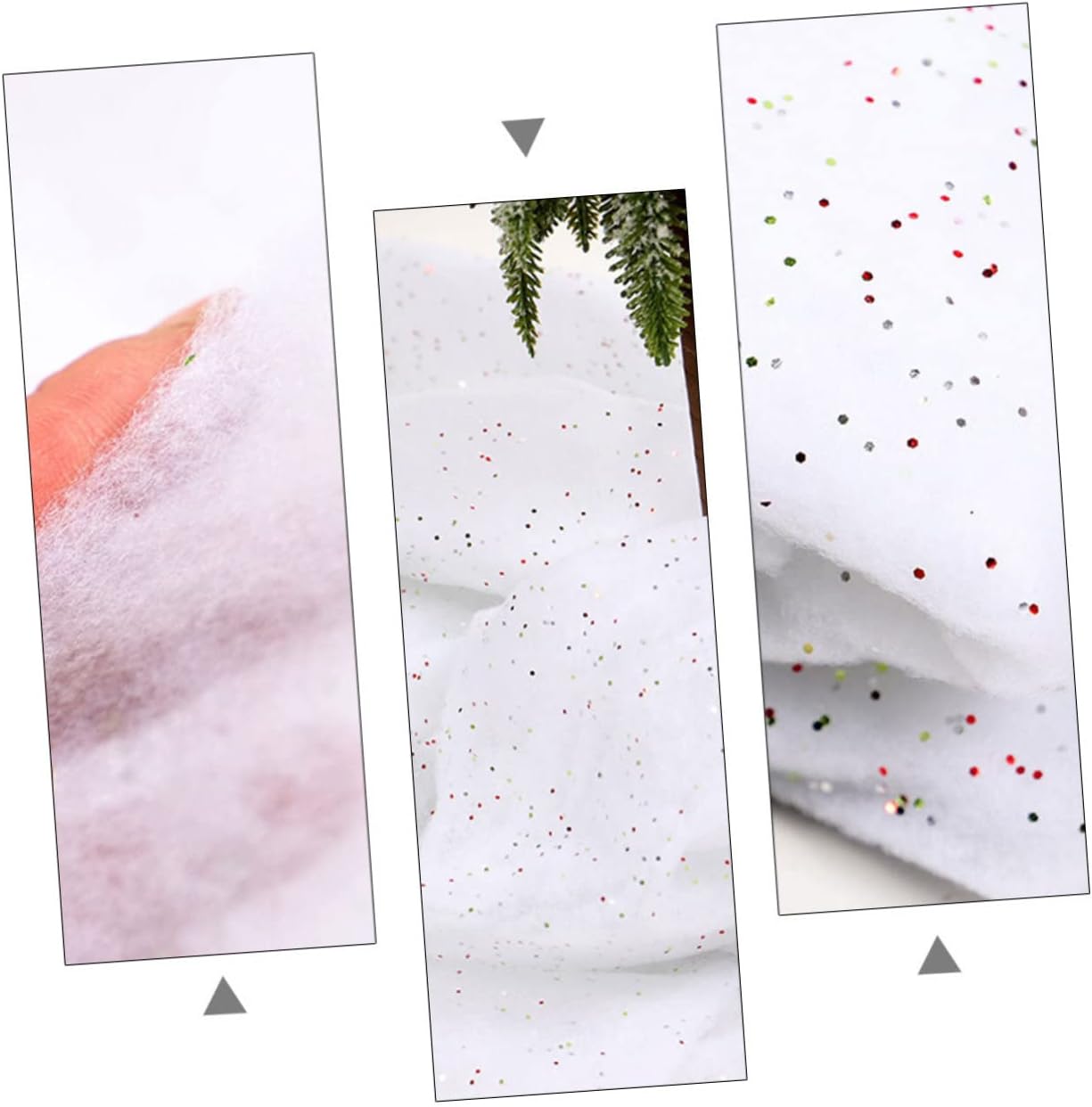 CHILDWEET 1sheet Christmas Artificial Snow Carpet White Fake Snow for Holiday Decor for Home Decoration Christmas Displays and Atmosphere Creation