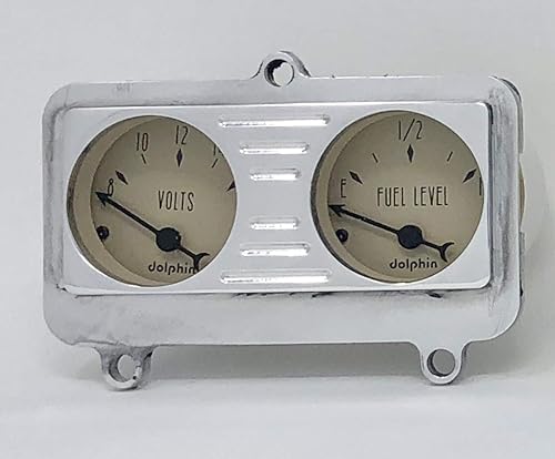 Miniatura 4 de Compatible con Dodge Truck 1941, 1942, 1943, 1944, 1946 1947, juego de paneles de tablero de tablero de calibre 5, color marrón