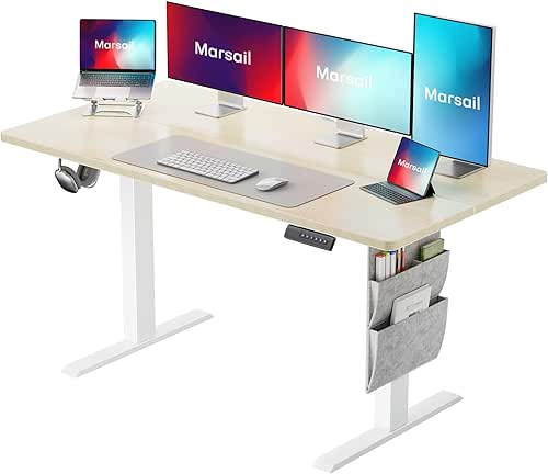 Marsail 48x24 Electric Standing Desk - Adjustable Height Computer Desk