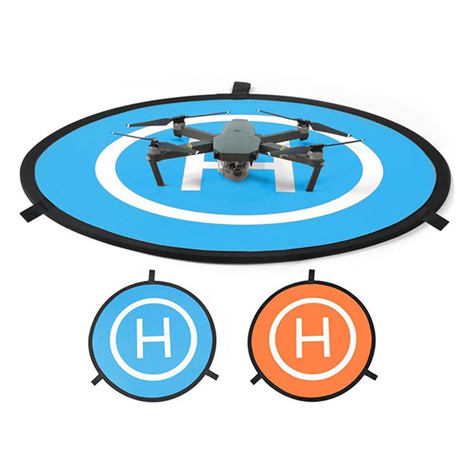 Genérico Plataforma De Aterrizaje para Drones Plataforma de Aterrizaje Impermeable for Drones 55 cm y 21 Pulgadas | Helipuerto portátil universal for cuadricóptero