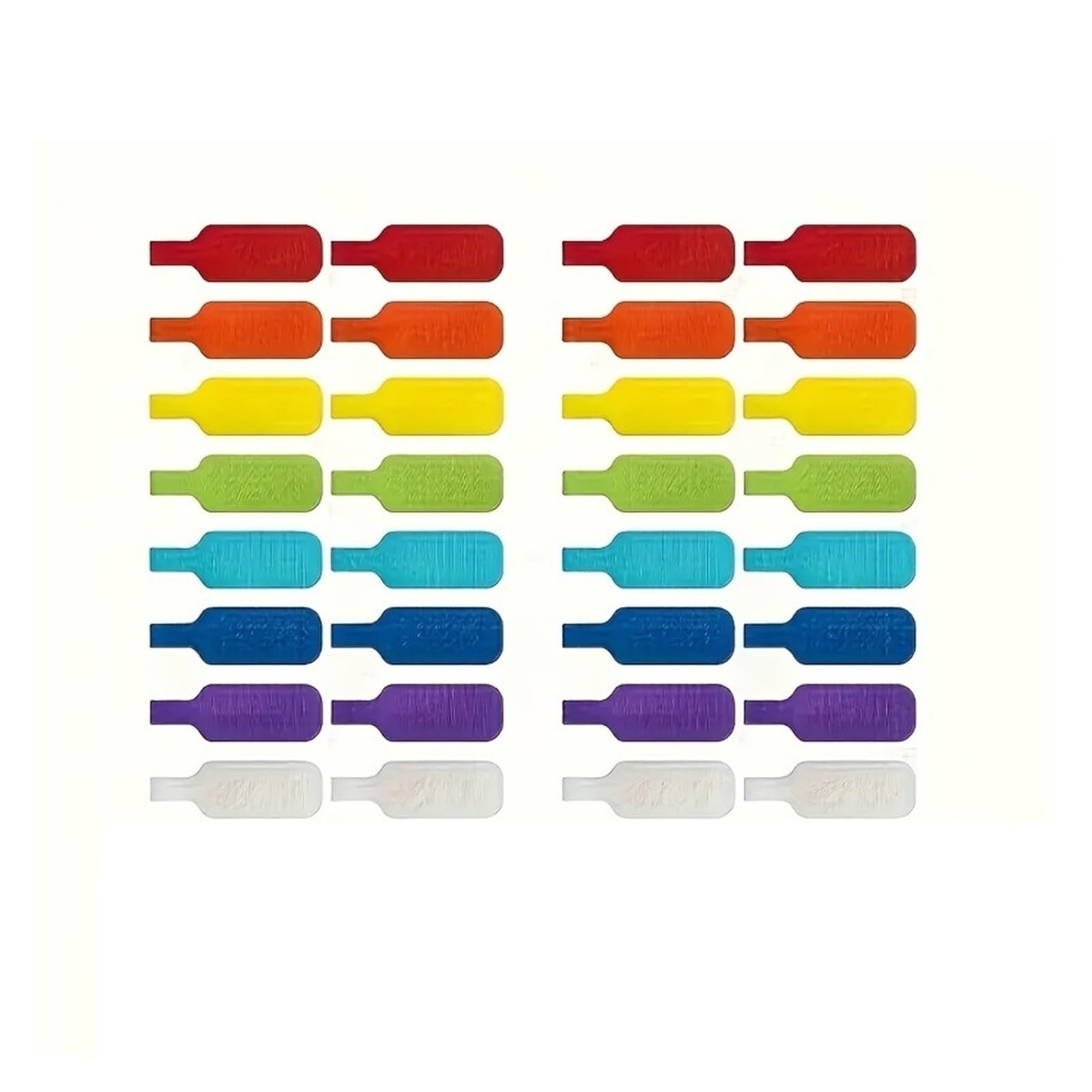 Kabelbeschriftung 32 bunte Kabelbinder – beschreibbare Funktionskabeletiketten for Ordnen und Kennzeichnen von Kabeln