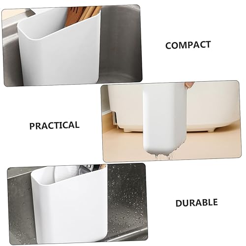 Miniatura 5 de Uonlytech Cesta de basura para fregadero, colador de cocina, colador de esquina, filtro de fregadero, cesta de cubiertos, papelera, cesta de pasta,