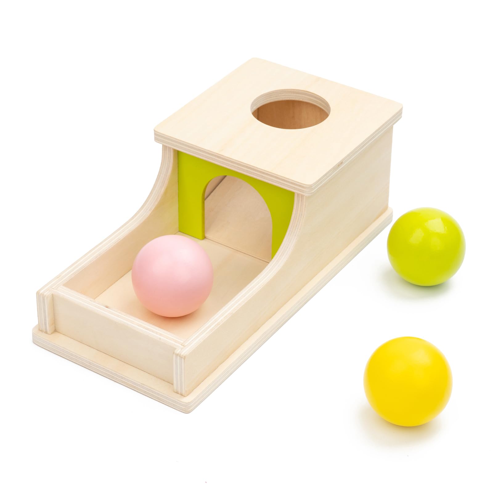 Montessori Wooden Ball Drop Box
