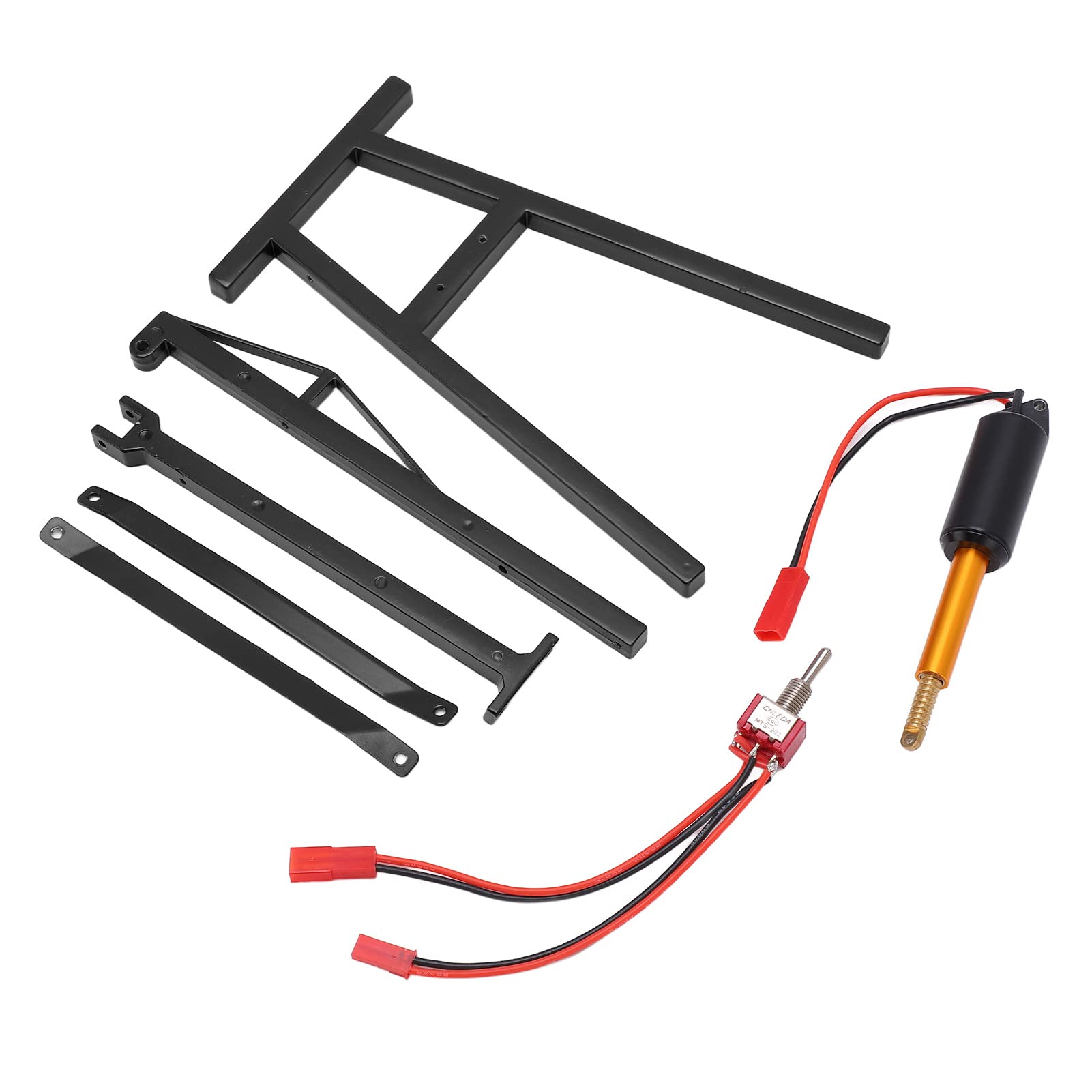 Dilwe Gru per Motore RC, Gancio per Gru per Motore in Lega di Alluminio Accessori per Auto Modello per Veicoli Telecomandati in Scala 1/8 1/10 Giocattoli e Giochi (Nero)