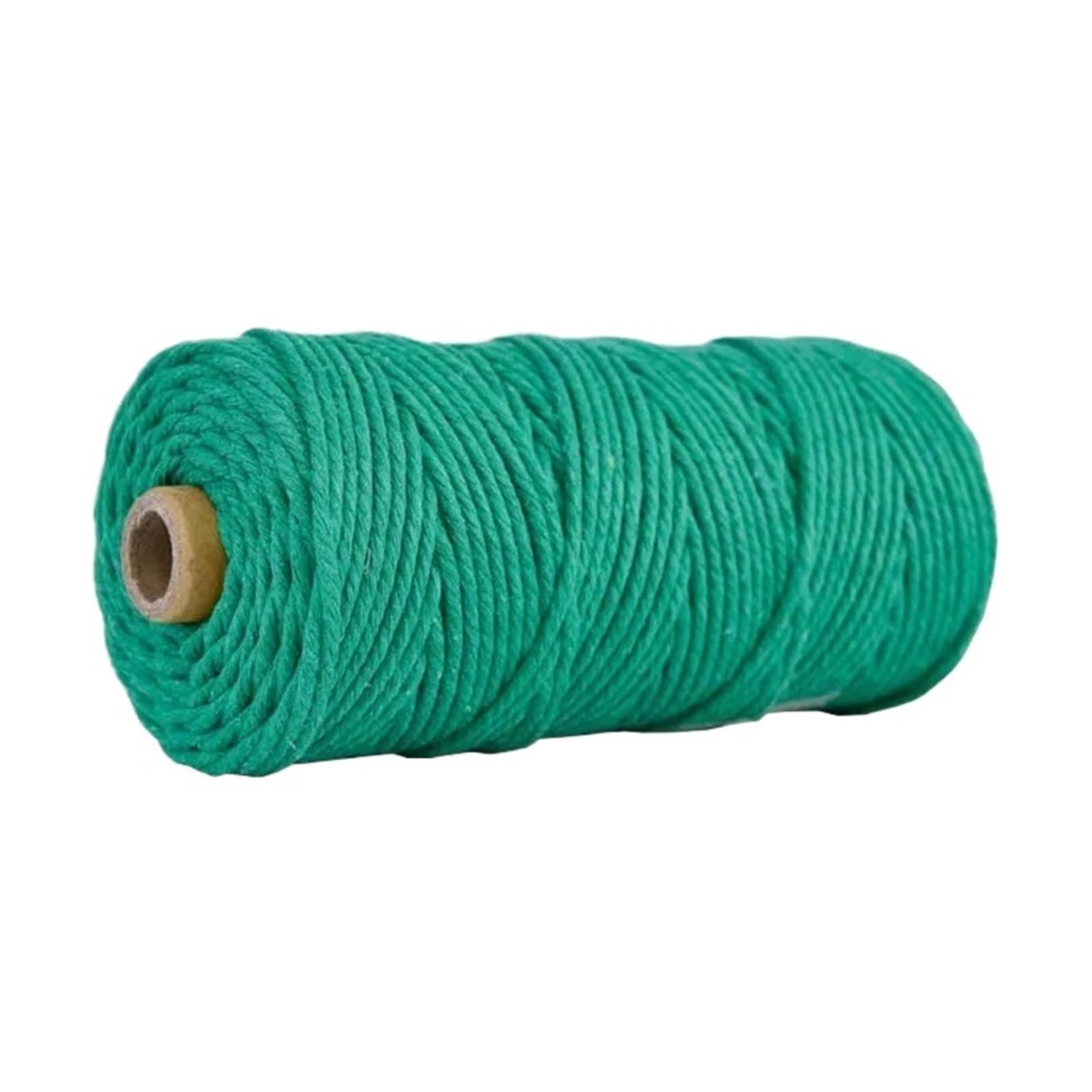 Cotton Macrame Cord 100M/Roll 3.0mm Colored Macrame Cotton Cord Colorful Twine String Rope Craft for Knitting Home Textile(Color12)