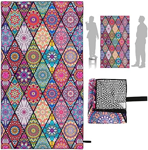 JOYOKA Beach Towel, Oversized Extra Large Microfiber Bath Towels Blanket Quick Dry Super Absorbent Lightweight Sand Free Towels with Compact Carrying Bag Adult Women Men Body (71”x40”, Multicolor)