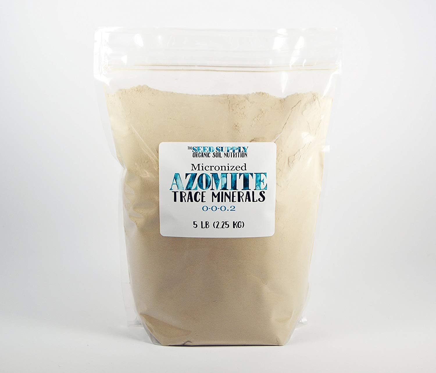 5 Pound Micronized Azomite by The Seed Supply - Natural Trace Mineral Powder