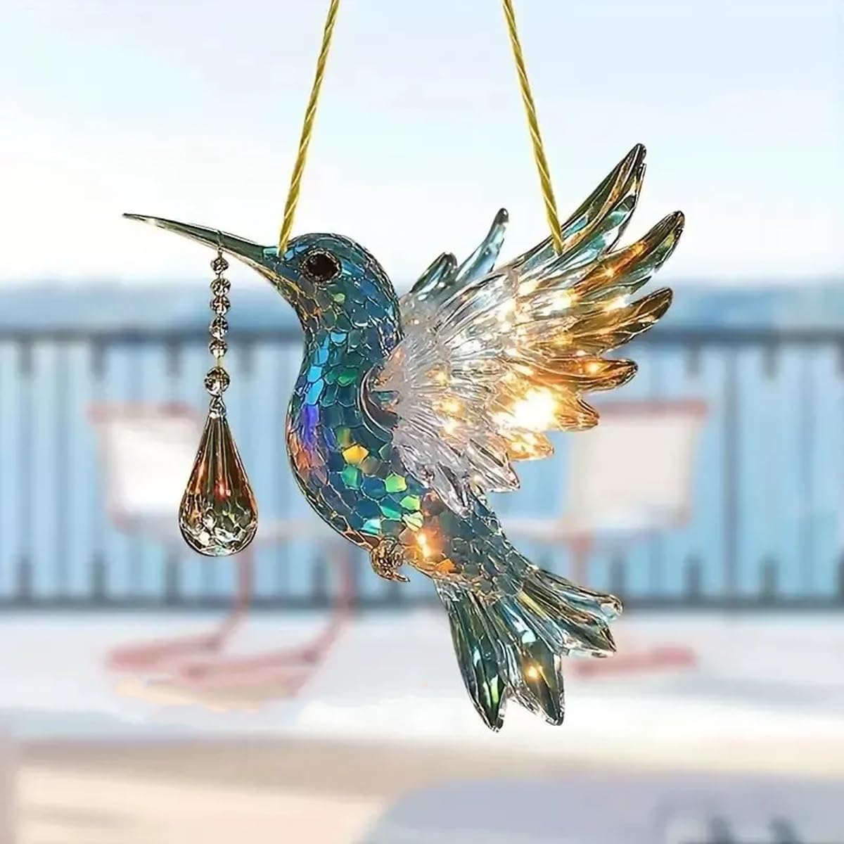 Amazon.com: Crystal Sky Bluebird Stained Art Ornament (8