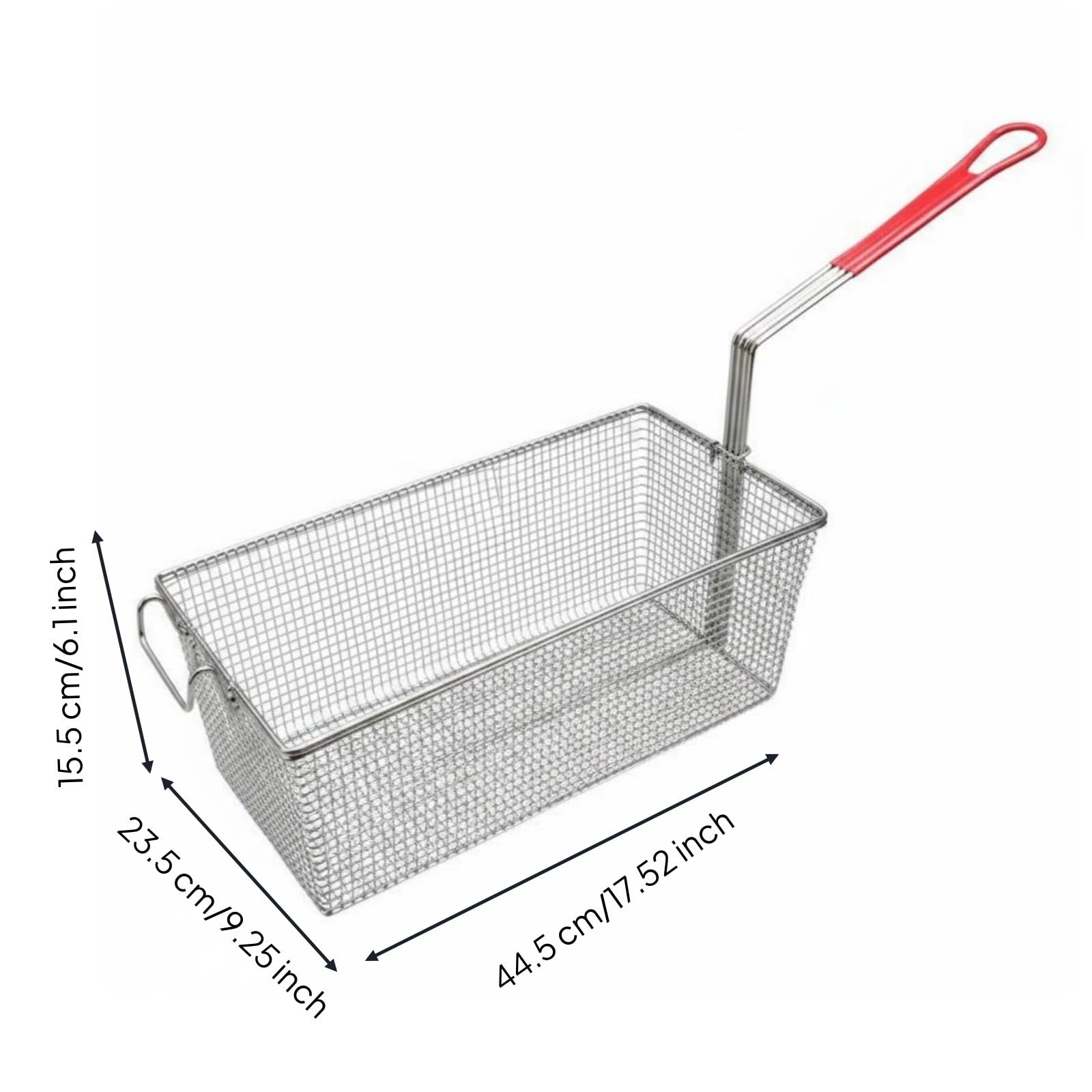Frittura Friggitrice Cestino Frittura Rete Acciaio Inox con Maglia per Scolo Rapido E Frittura Agile Meno Unto Adatto a, Style to 4