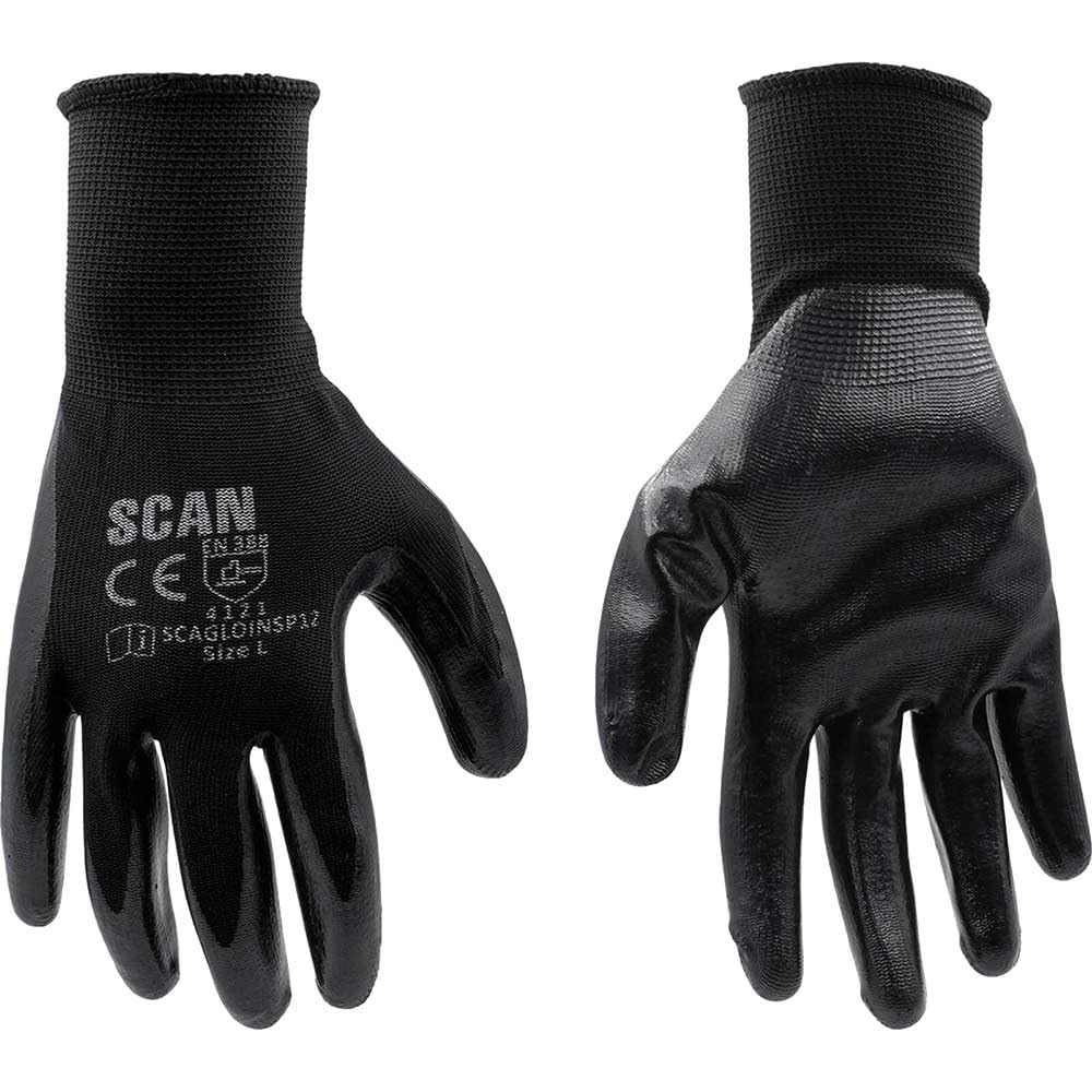 Gants d'inspection sans coutures Large gant de manutention fine et examen de surface 12 paires