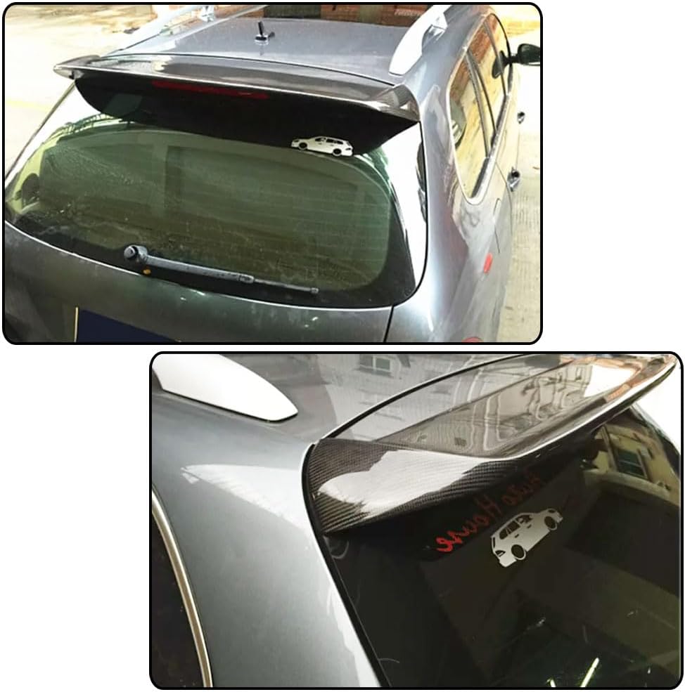 MCARCAR KIT Carbon Fiber Rear Spoiler for Volkswagen VW Golf 6 Wagon 2010-2013 Rear Roof Window Top Wing Lip Factory Outlet