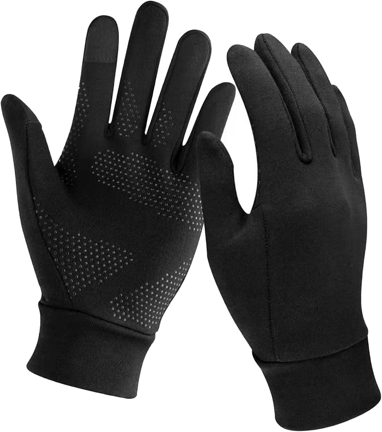 Gants respirants contre les mains froides avec grip antidérapant noir XL