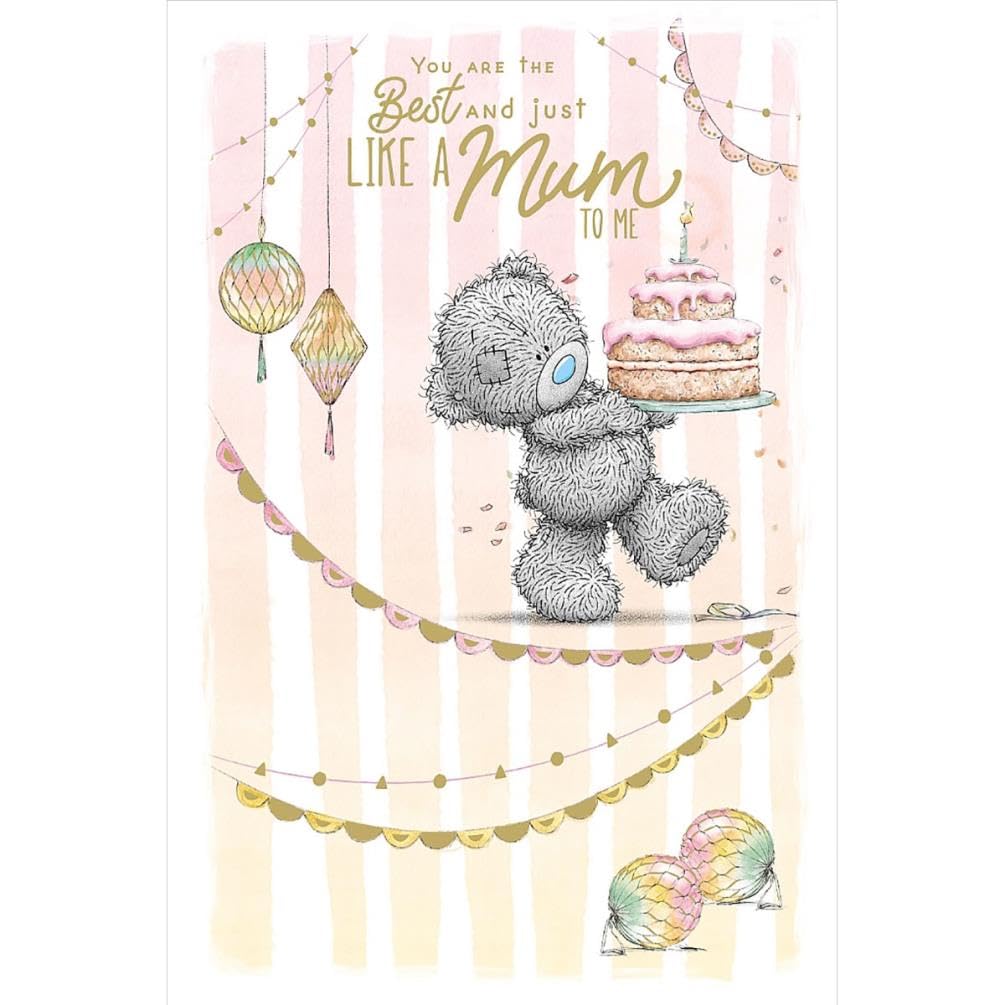 Me to You Tatty Teddy Cute Birthday Card 'Just Like A Mum To Me'