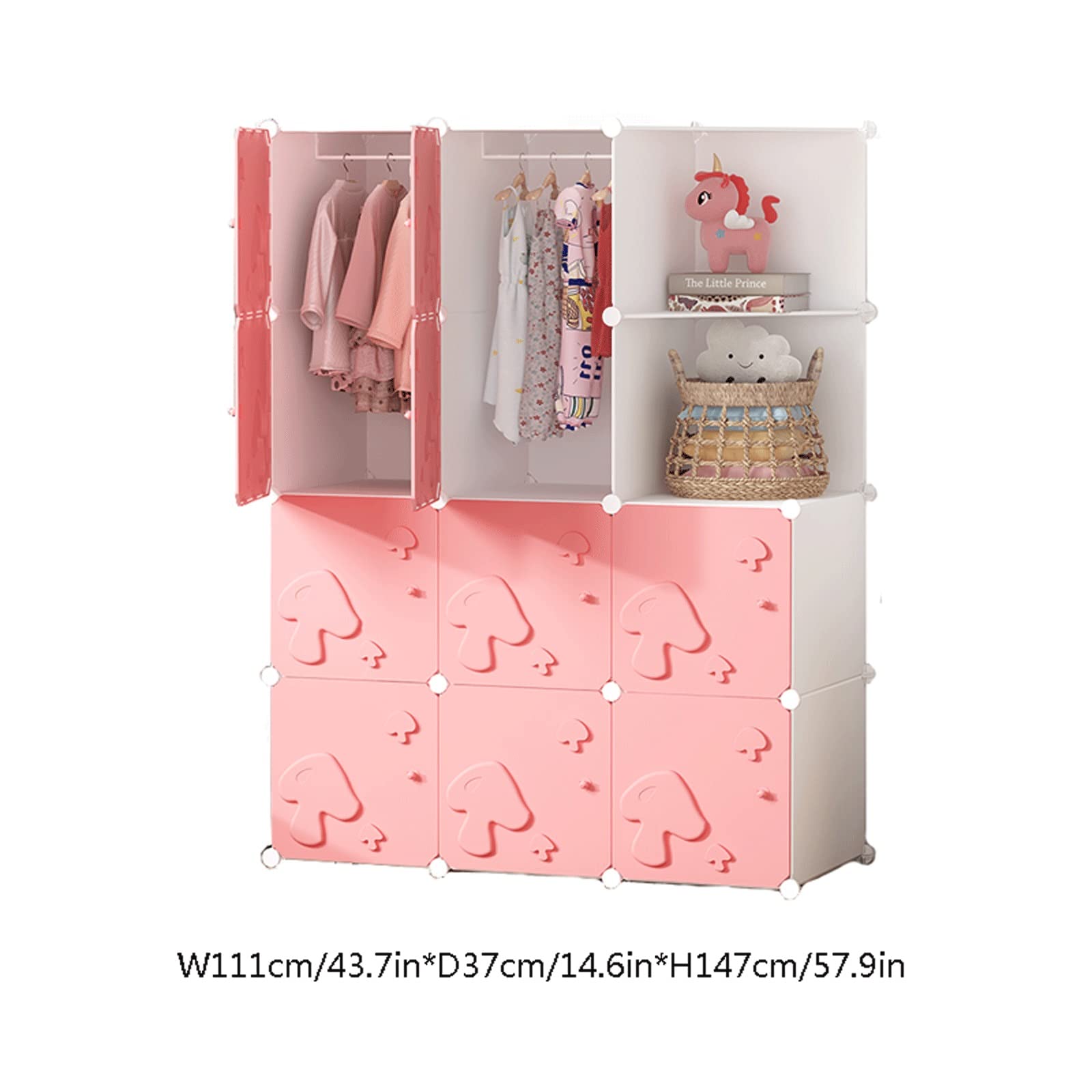 Armario Portátil Armario portátil Armario Dormitorio Armario Cubo Cubo Caja Plegable Gabinete de Almacenamiento Toalla de Juguete Artículo Armario de Almacenamiento Armario Closet Organizador