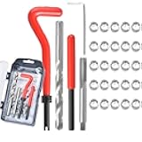 JoyTube Thread Repair Kit SAE, Stainless 1/4-20 Inch Thread Repair Insert Kit Compatible Hand Tool Set for Auto Repairing