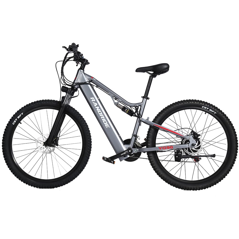 YG90 Bicicletta Elettrica Freno a Disco Idraulico Batteria Li-Ion 21 Velocità Telaio in Lega di Alluminio Bicicletta Assistenza