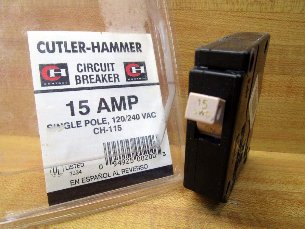 Cutler-Hammer 15A 1Pole Circuit Breaker CH115