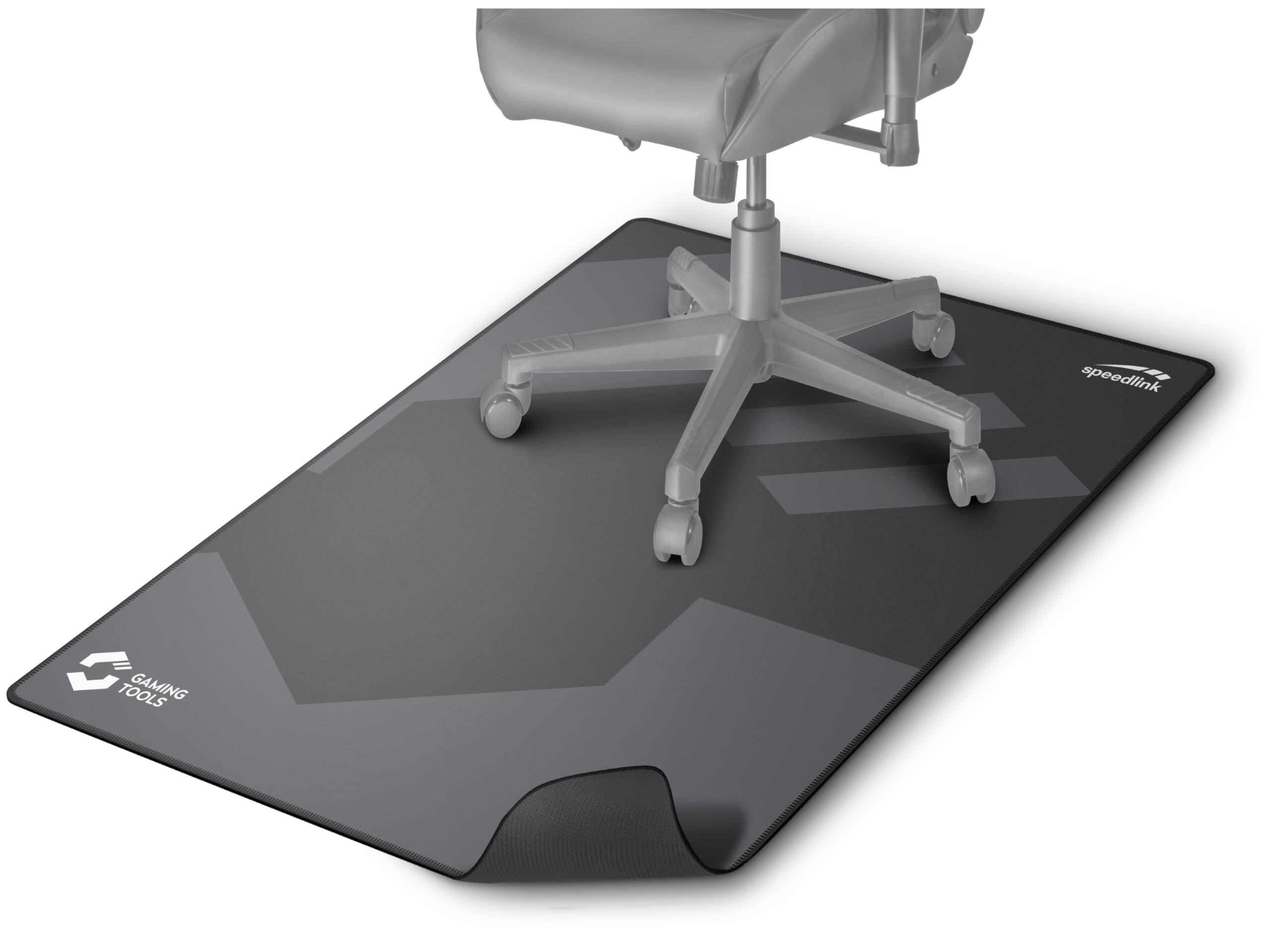 Speedlink GROUNID Floorpad - Base de Silla de Gaming, Bordes cosidos, 120 x 100 x 0,2 cm, Negro