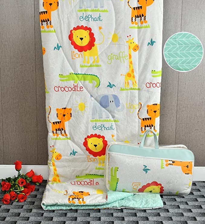 Aroma Brand -Babies & Kids Super Soft Polyester All Season Reversible Comforter | Blanket (220 GSM) (0-10 Years) (Size: 60