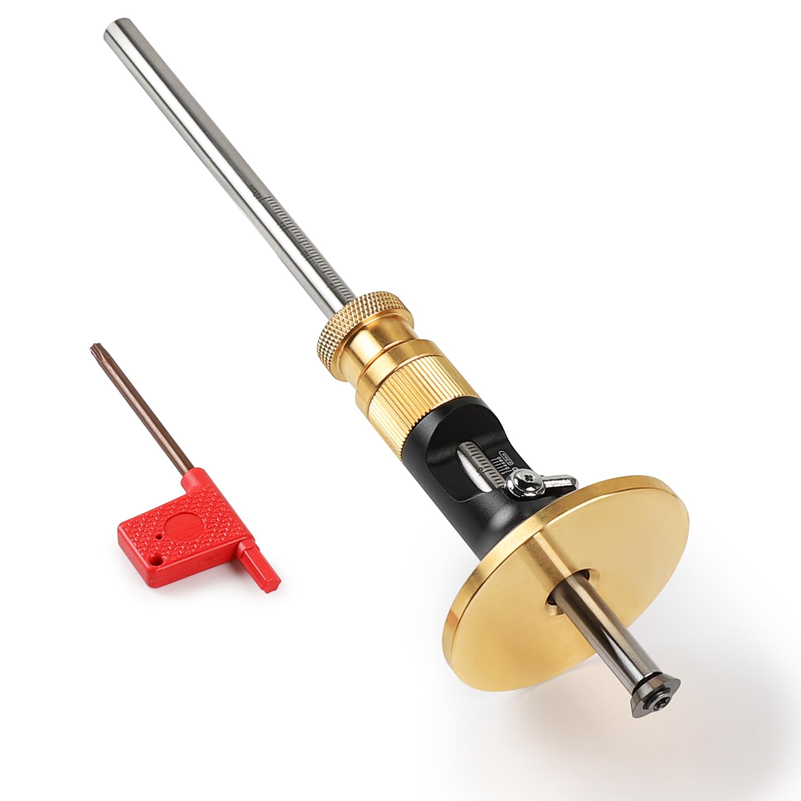 Trusquin de traçage LALAGO avec micro réglage et lecture métrique de 12cm