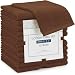 Linteum Textile 100% Soft Cotton WASHCLOTHS Face Towels 12x12 in. 12-Pack Dark Brown