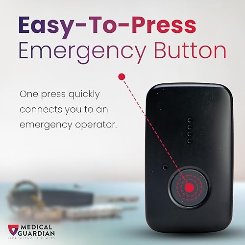 Miniatura 2 de Medical Guardian MGMini - Sistemas de collar de alerta médica para personas mayores, botón de pánico rápido y confiable resistente al agua,
