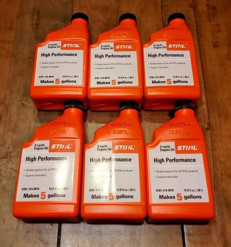Replacement for STIHL New Genuine (6) 5 Gal HP High Performance 2-Cycle Engine Oil 12.8 fl oz OEM