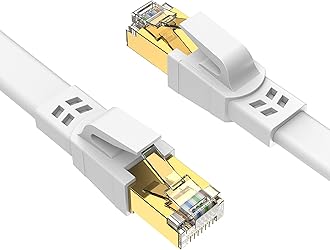 Ercielook CAT 8 RJ45 Ethernet Cable 3 meter, 40 Gbps LAN Cable for PS5/4 Router Modem TV Switch Laptop