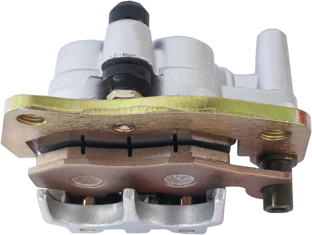 Front Left Right Brake Calipers Set with Pads Compatible with Yamaha Rhino 450 660 700 YXR450 YXR660 YXR700 Replace Part # 5B4-2580T-01-00 5B4-2580U-01-00