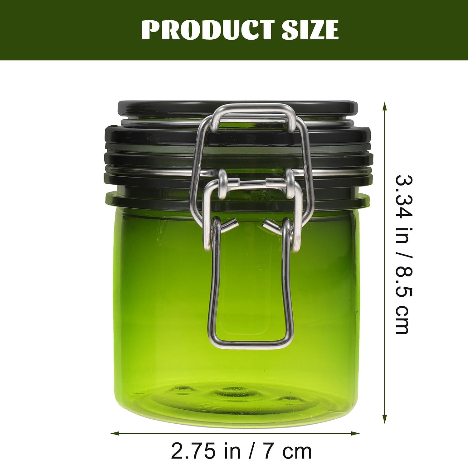 2pcs Eyelash Glue Storage Jar Aluminum Alloy PP Holder