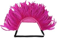 Vista 4 de ZUCKER Collar de plumas de carnaval, accesorio de disfraz