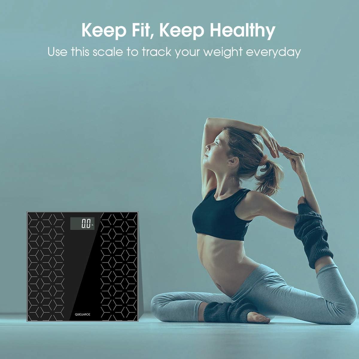 High Precision Digital Electronic Scales for Body Weight Bathroom Scale with Large Backlit Display, Non-Slip Platform, Up to 400 Pounds, Body Tape Measure Include, Most Accurate Weighing Scale