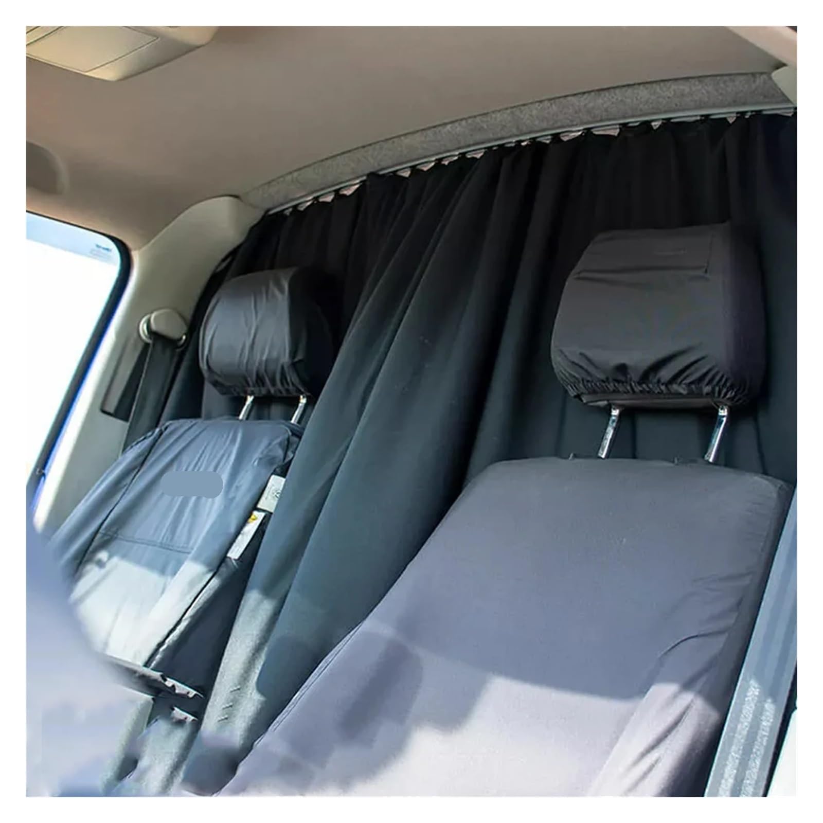 Auto Vorhang Innen Sonnenschutz Wohnmobil Caravan Campervan CAB Divider Blackout Vorhang for Ford Transit Sprinter(Standard roof)
