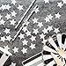 MOWO Glitter Star Confetti Wedding Party Decor and Table Decor 1.2’’ in Diameter (silver glitter,200pc)