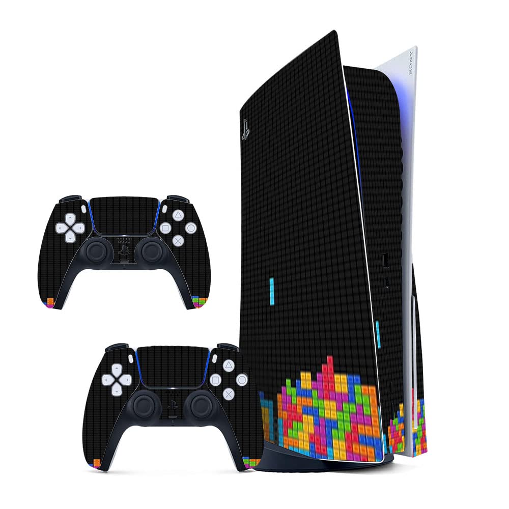 GADGETS WRAP Printed Vinyl Skin Sticker Decal for Sony PS5 PlayStation 5 Disc Edition Console & 2 Controller (Skin Only, Console & Controller not Included.) - Vintage Game Multicolor (B0BW3WMNQX) Amazon Price History, Amazon Price Tracker
