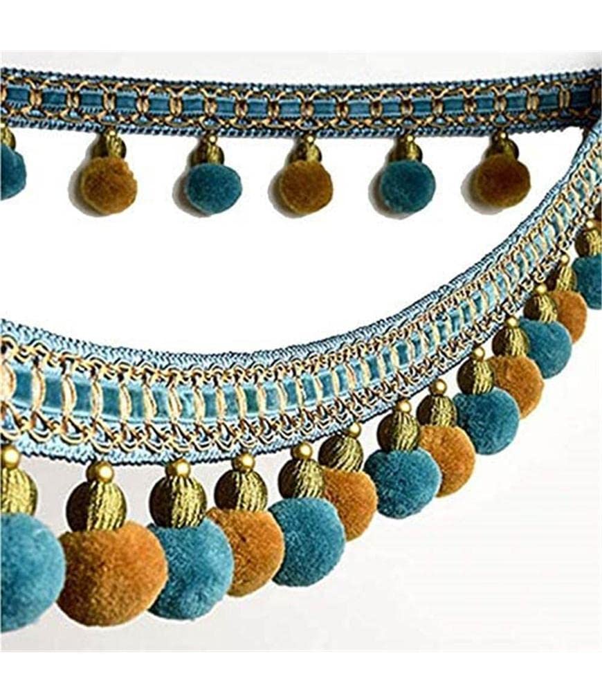 Accessoires de costume frange à pompons pour customisation