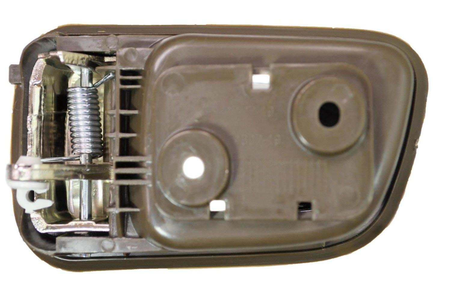 PT Auto Warehouse HO-2701MB-RP Poignée de porte intérieure intérieure, levier chromé avec boîtier de selle (marron) – Paire arrière gauche/droite