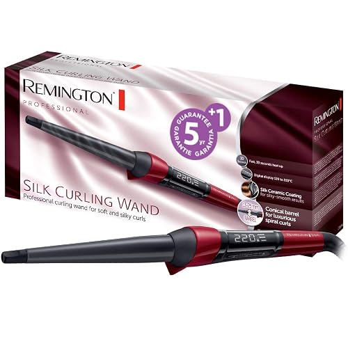 Remington Boucleur à cheveux [Conique 13-25mm: Ondulations Naturelles] Silk (Céramique