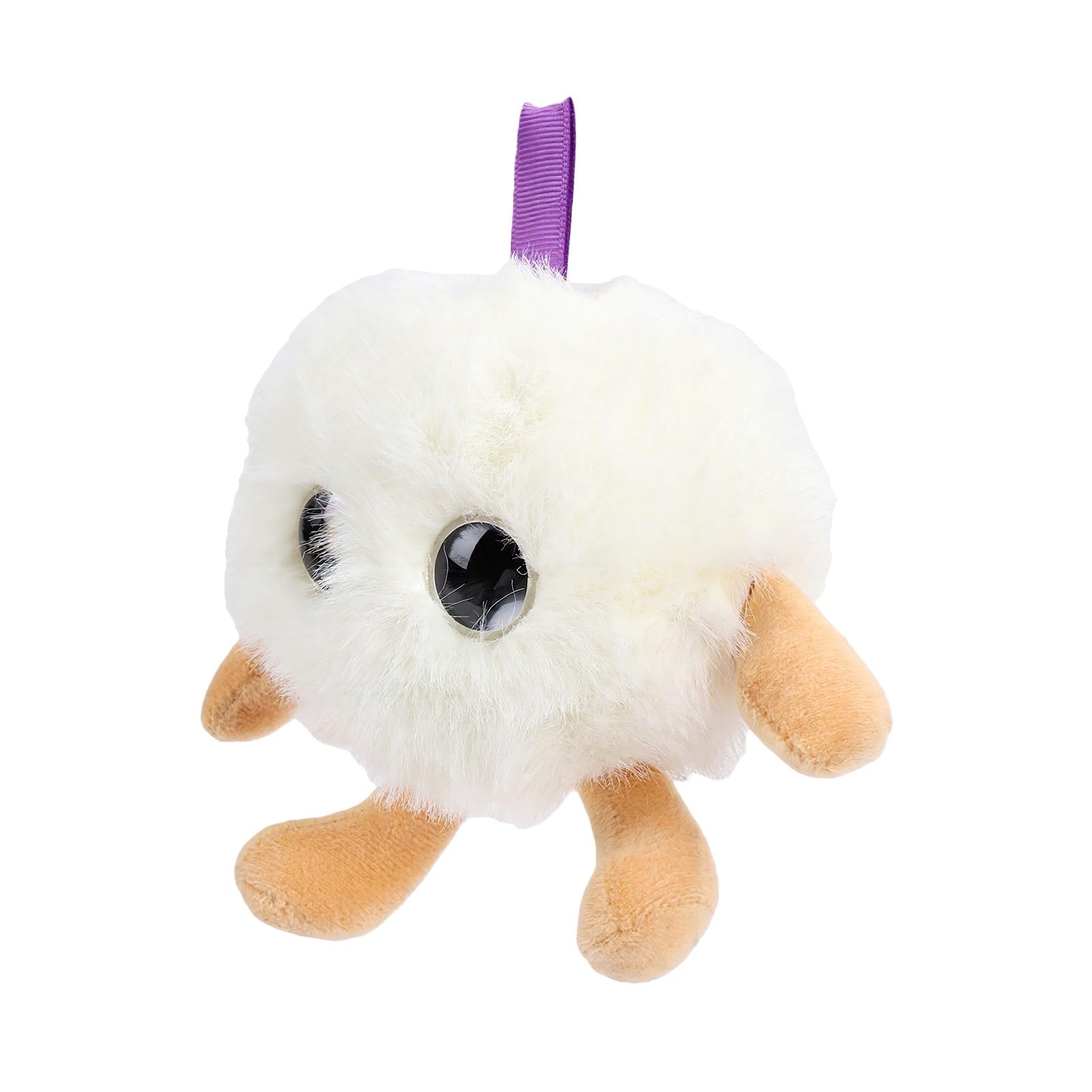 Drfeify AI Smart Plush Toy Tela de Felpa Animal de Peluche Interactivo con Batería Recargable USB C Chat de Voz Entrenamiento de Memoria Compañero Emocional para Niños Viajes a Casa (White)