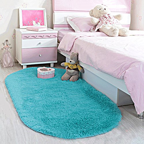 LOCHAS Luxury Velvet Fluffy Carpet Soft Children Rugs Room Mat Modern Shaggy Area