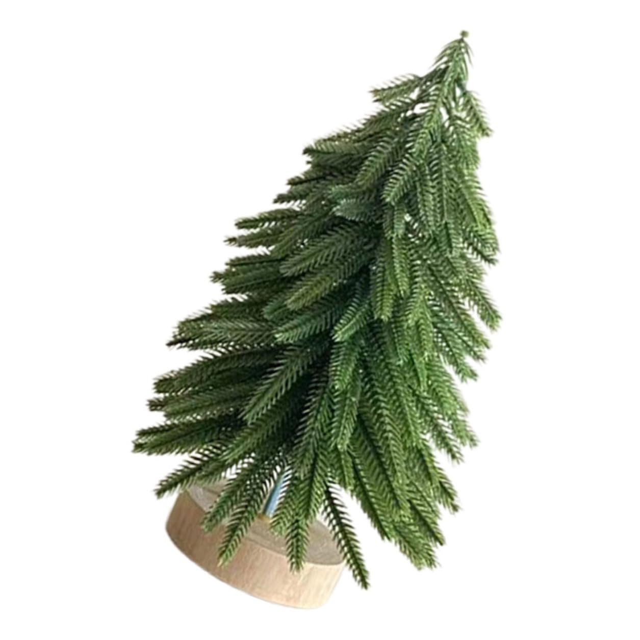 Árbol de Navidad artificial pequeño adorno navideño decorativo de mesa