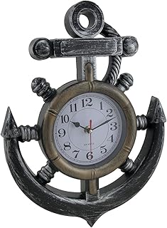 Nautical Anchor Design Wall Clock