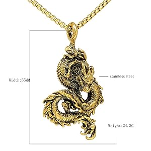 関送込 OHTNYC DRAGON AMULET NECKLACE DRAGON AMULET NECKLACE – OHTNYC