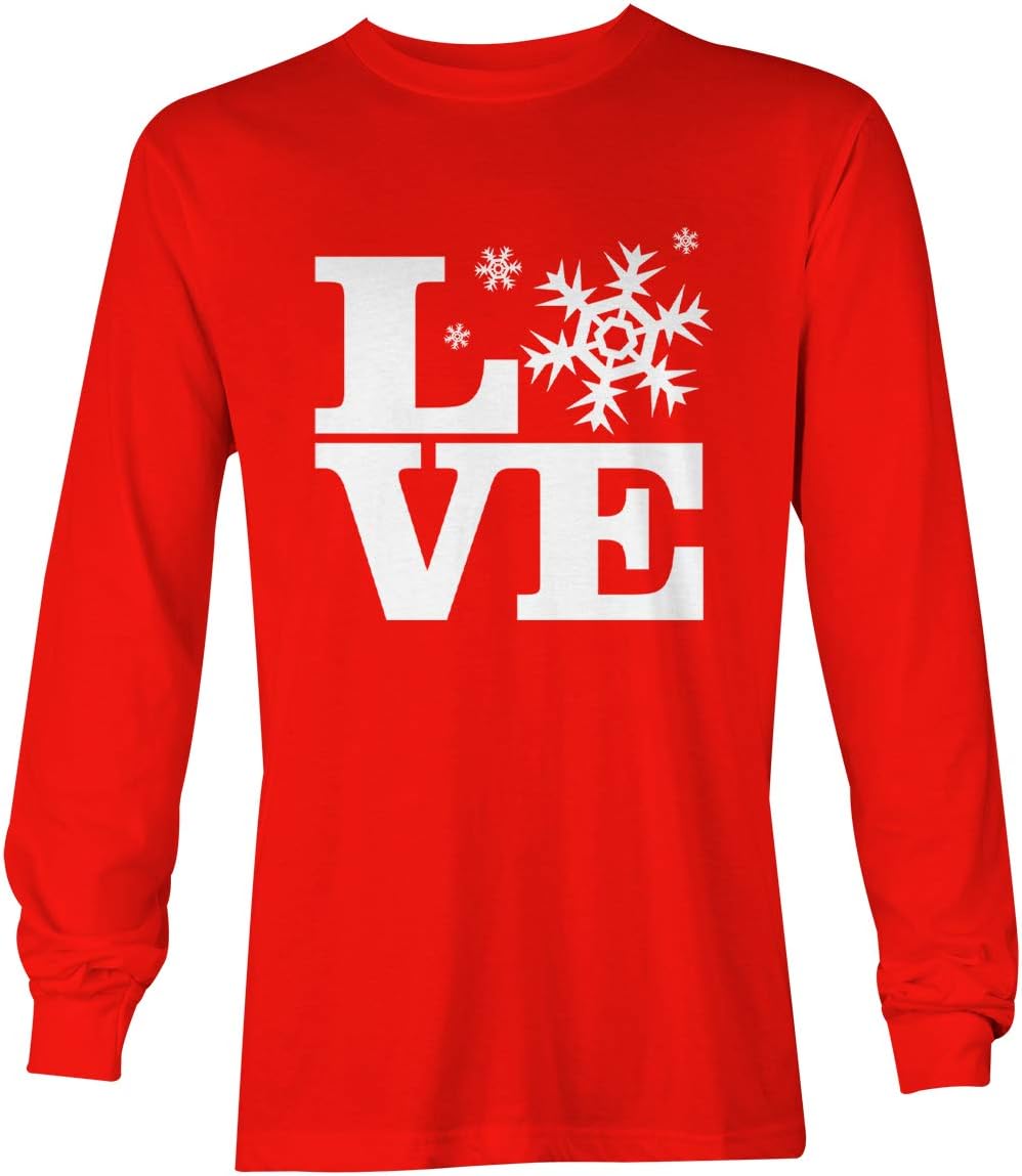 Love - Snowflakes Winter Wonderland Snow Unisex Long Sleeve Shirt