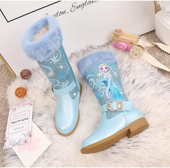 Winter Princess Boots for Girls | Toddler winter boots | Calf-High, Comfortable, Themed, Zipper2