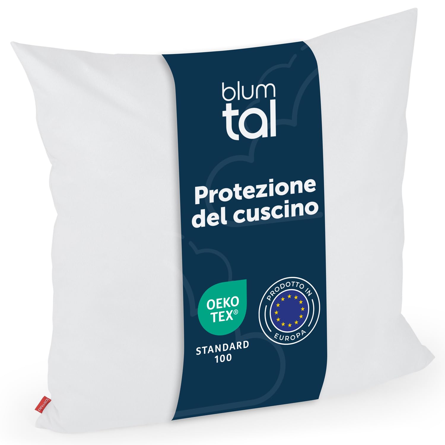 Blumtal Copricuscino Impermeabile - Copricuscino 60x60 - Federa Antiacaro con cerniera - Copricuscino Antiacaro Anallergico certificato Oeko Tex