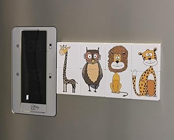 Manyetik Blok İki Parçalı Baby Puzzle - 8 Sevimli Hayvan Figürü
