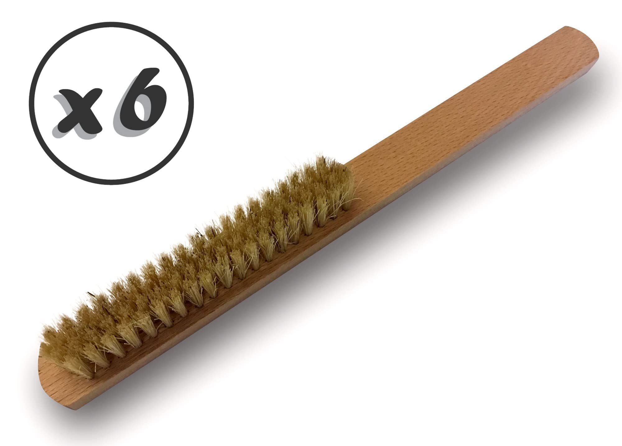 6 zestawów 4 drobnych szczotek jubilerskich | Mosiądz | Jedwab | Nylon | Stal nierdzewna | Czyszczenie i szczotkowanie biżuterii, srebrnych i delikatnych przedmiotów artystycznych | Kibros 3LOTBJx6